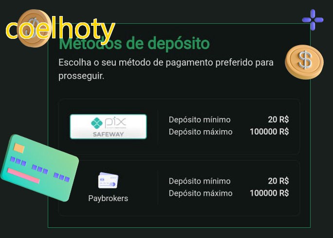 O cassino coelhotybet oferece uma grande variedade de métodos de pagamento