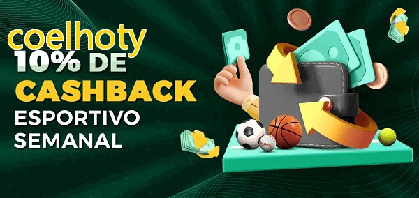 10% de bônus de cashback na coelhoty
