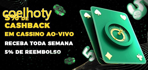 Promoções do cassino ao Vivo coelhoty